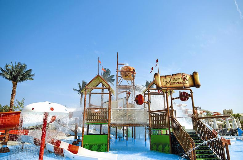 Het spraypark van Coral Sea Waterworld