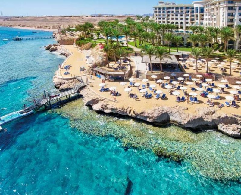 Het huisrif van het stalla di mare beach resort in sharm el sheikh